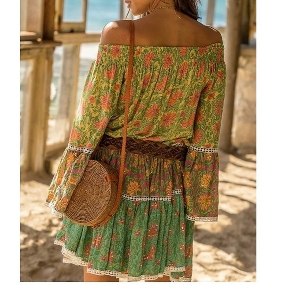 MISS JUNE SUNFLOWER DRESS MULTICOLOR - Picture 3 of 9